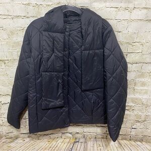 Women's Black Quilted Jacket